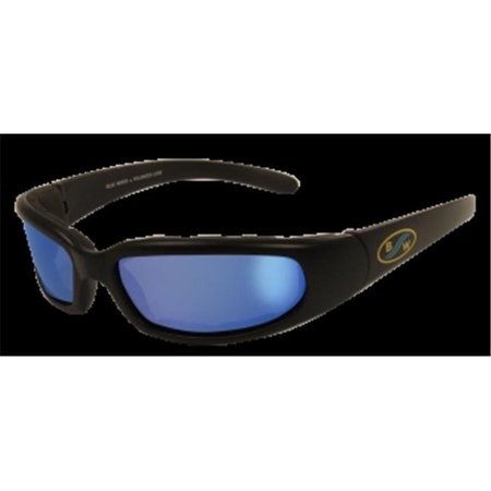 BLUWATER Bluwater Polarized Floating 6 Sunglasses With G-Tech Blue Lens & Matte Black Frames PL FLOATING 6 GTB (MT)